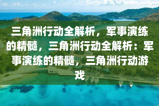 三角洲行动全解析,军事演练的精髓,三角洲行动全解析:军事演练的精髓,三角洲行动游戏