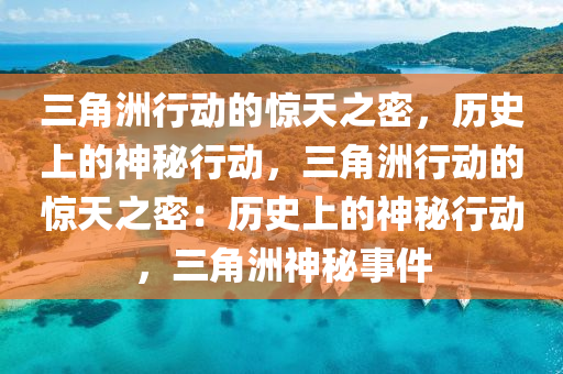 三角洲行动的惊天之密，历史上的神秘行动，三角洲行动的惊天之密：历史上的神秘行动，三角洲神秘事件