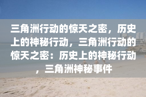 三角洲行动的惊天之密,历史上的神秘行动,三角洲行动的惊天之密:历史上的神秘行动,三角洲神秘事件