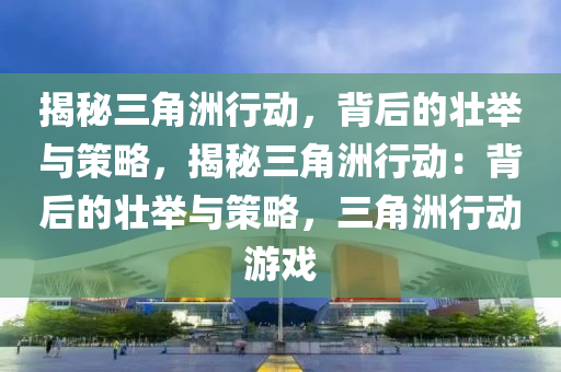 揭秘三角洲行动，背后的壮举与策略，揭秘三角洲行动：背后的壮举与策略，三角洲行动游戏