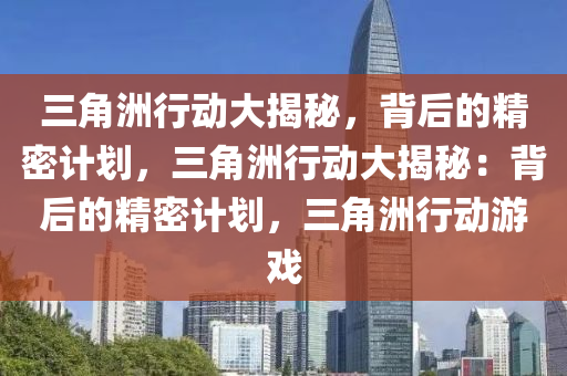 三角洲行动大揭秘，背后的精密计划，三角洲行动大揭秘：背后的精密计划，三角洲行动游戏