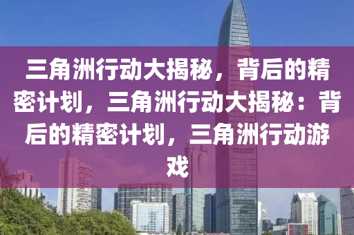 三角洲行动大揭秘，背后的精密计划，三角洲行动大揭秘：背后的精密计划，三角洲行动游戏