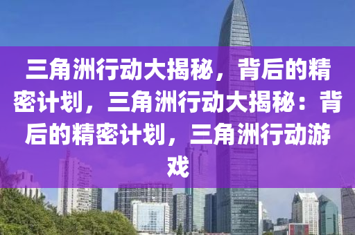 三角洲行动大揭秘,背后的精密计划,三角洲行动大揭秘:背后的精密计划,三角洲行动游戏