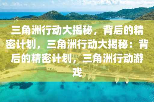 三角洲行动大揭秘，背后的精密计划，三角洲行动大揭秘：背后的精密计划，三角洲行动游戏