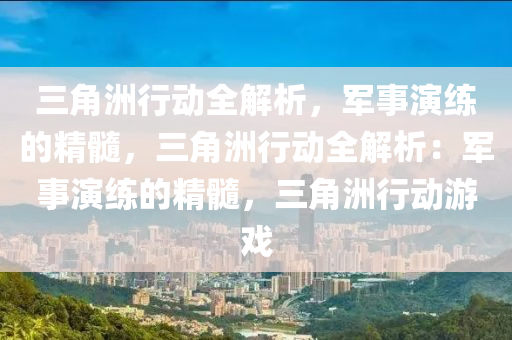 三角洲行动全解析，军事演练的精髓，三角洲行动全解析：军事演练的精髓，三角洲行动游戏