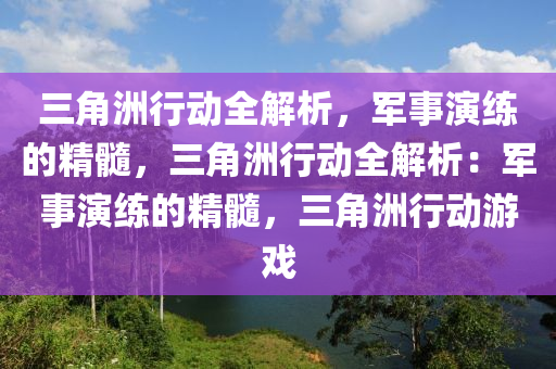 三角洲行动全解析,军事演练的精髓,三角洲行动全解析:军事演练的精髓,三角洲行动游戏