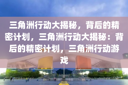三角洲行动大揭秘，背后的精密计划，三角洲行动大揭秘：背后的精密计划，三角洲行动游戏