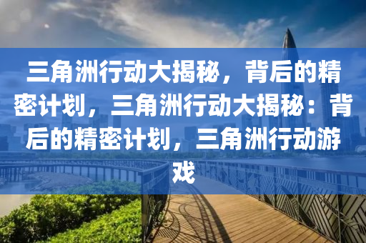 三角洲行动大揭秘,背后的精密计划,三角洲行动大揭秘:背后的精密计划,三角洲行动游戏