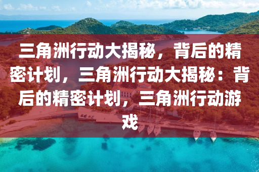 三角洲行动大揭秘,背后的精密计划,三角洲行动大揭秘:背后的精密计划,三角洲行动游戏