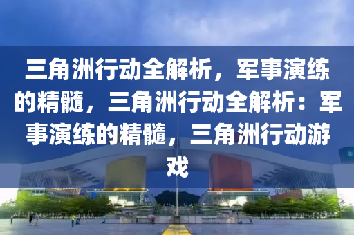 三角洲行动全解析,军事演练的精髓,三角洲行动全解析:军事演练的精髓,三角洲行动游戏
