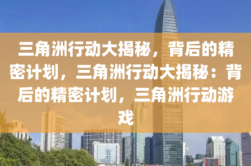 三角洲行动大揭秘,背后的精密计划,三角洲行动大揭秘:背后的精密计划,三角洲行动游戏