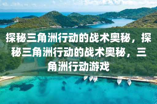 探秘三角洲行动的战术奥秘,探秘三角洲行动的战术奥秘,三角洲行动游戏