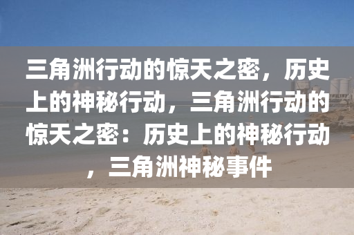 三角洲行动的惊天之密,历史上的神秘行动,三角洲行动的惊天之密:历史上的神秘行动,三角洲神秘事件