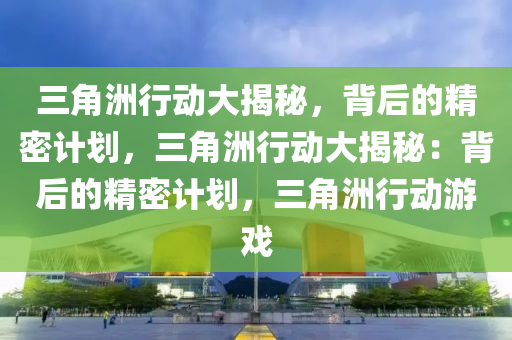 三角洲行动大揭秘，背后的精密计划，三角洲行动大揭秘：背后的精密计划，三角洲行动游戏