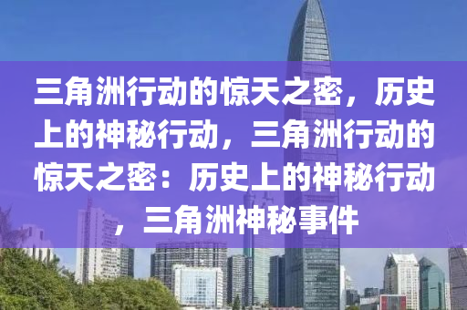 三角洲行动的惊天之密,历史上的神秘行动,三角洲行动的惊天之密:历史上的神秘行动,三角洲神秘事件