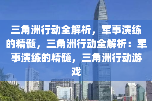 三角洲行动全解析,军事演练的精髓,三角洲行动全解析:军事演练的精髓,三角洲行动游戏