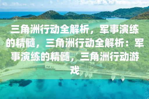 三角洲行动全解析,军事演练的精髓,三角洲行动全解析:军事演练的精髓,三角洲行动游戏