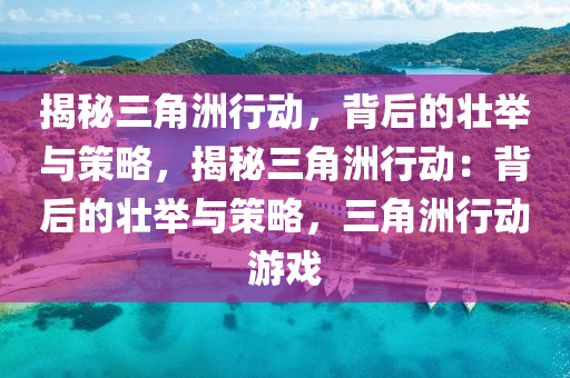 揭秘三角洲行动,背后的壮举与策略,揭秘三角洲行动:背后的壮举与策略,三角洲行动游戏
