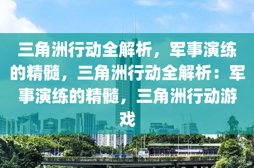 三角洲行动全解析，军事演练的精髓，三角洲行动全解析：军事演练的精髓，三角洲行动游戏