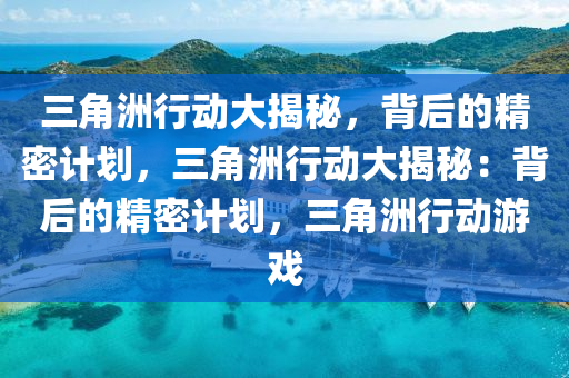 三角洲行动大揭秘,背后的精密计划,三角洲行动大揭秘:背后的精密计划,三角洲行动游戏