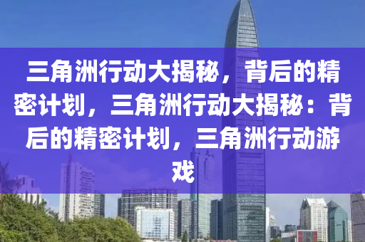 三角洲行动大揭秘,背后的精密计划,三角洲行动大揭秘:背后的精密计划,三角洲行动游戏