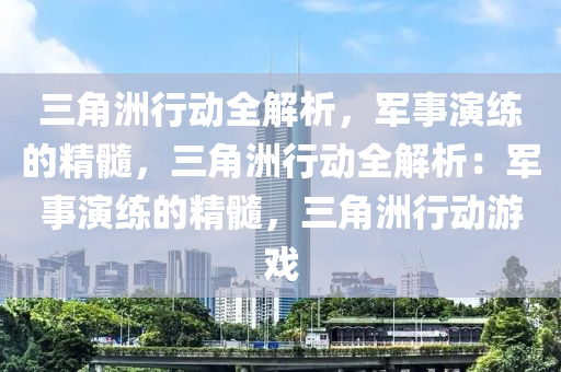 三角洲行动全解析,军事演练的精髓,三角洲行动全解析:军事演练的精髓,三角洲行动游戏